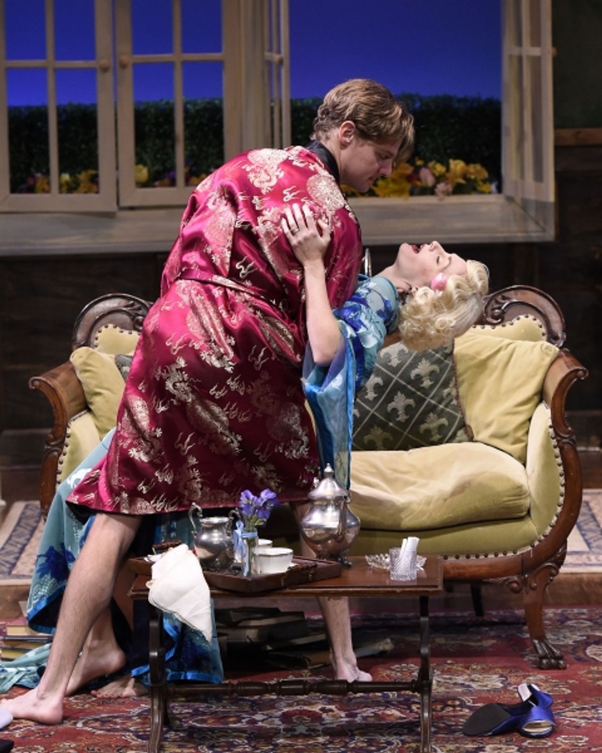 Jason Loughlin as Beau and Michelle Federer as Sylvia at 