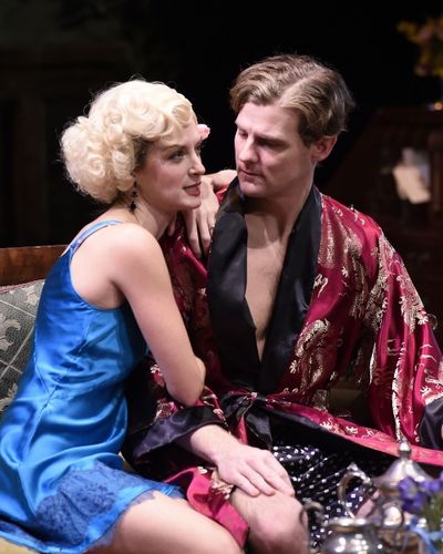 Michelle Federer as Sylvia and Jason Loughlin as Beau Photo