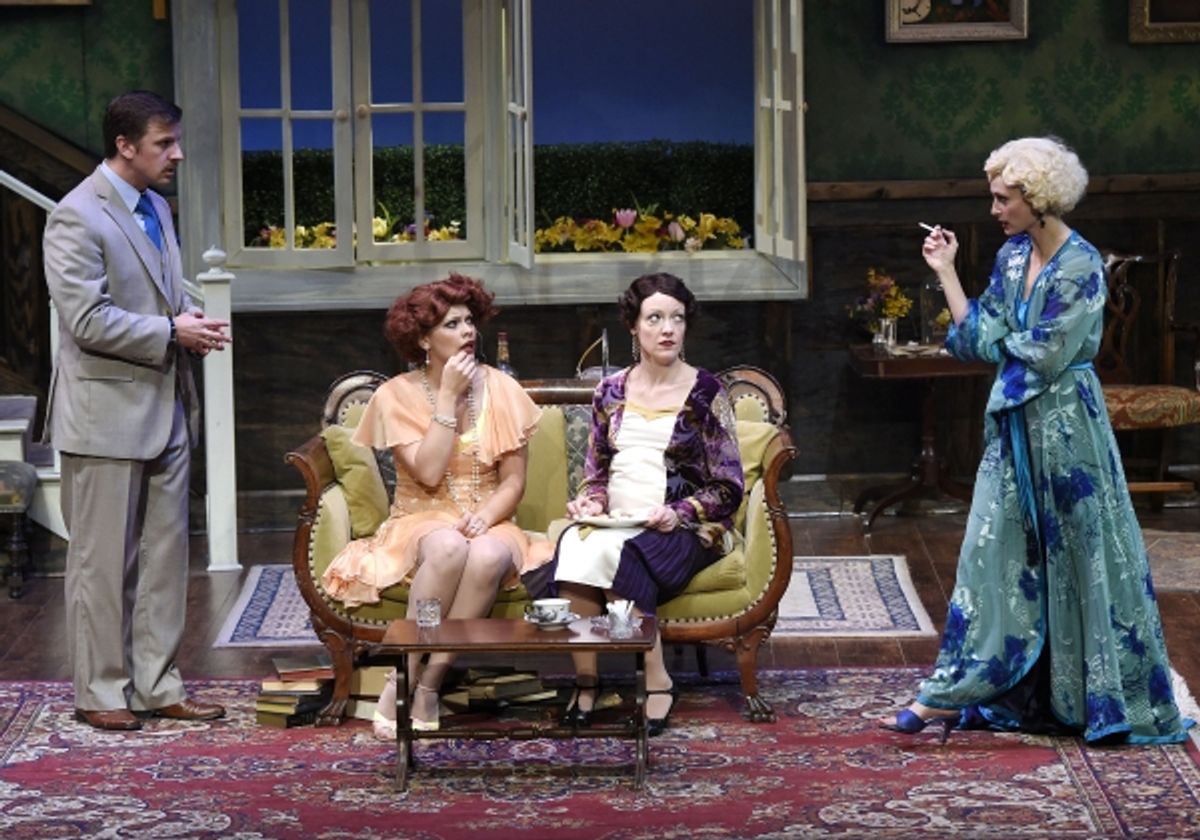 Justin Packard as Clarke, Bailey Frankenberg as Dierdre, Maria Couch as Marjorie, and Michelle Federer as Sylvia at 