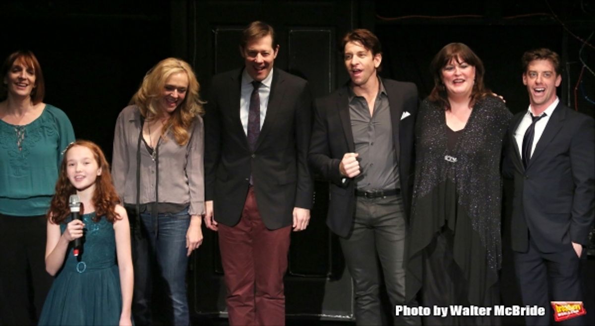 Seth Rudetsky, Julia Murney, Taylor Richardson, Rachel Bay Jones, John Bolton, Andy Karl, Ann Hampton Callaway and Christian Borle  at 
