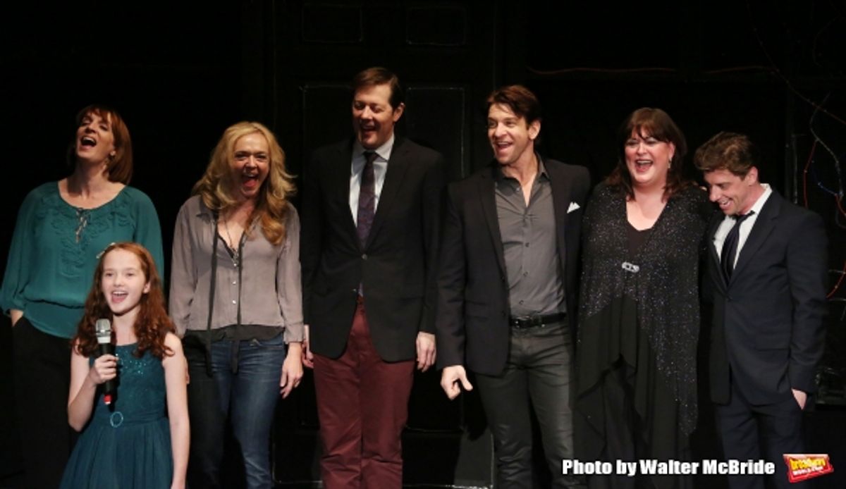 Julia Murney, Taylor Richardson, Rachel Bay Jones, John Bolton, Andy Karl, Ann Hampton Callaway and Christian Borle  at 