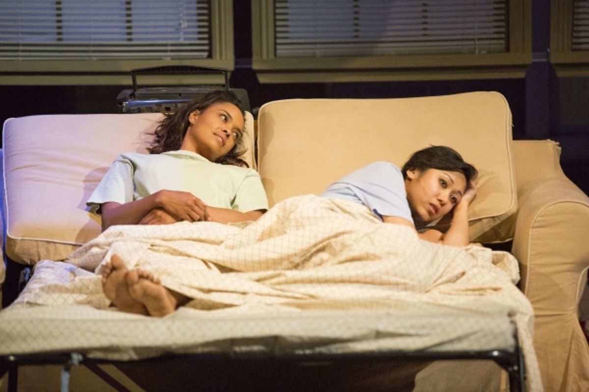 Sharon Leal and Angela Lin at 