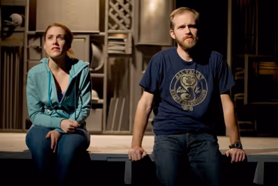 Emily Koch as Chloe and Zac Hoogendyk as Kenny  Photo