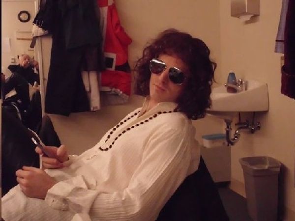 Daniel Hartley in full Jim Morrison. Photo