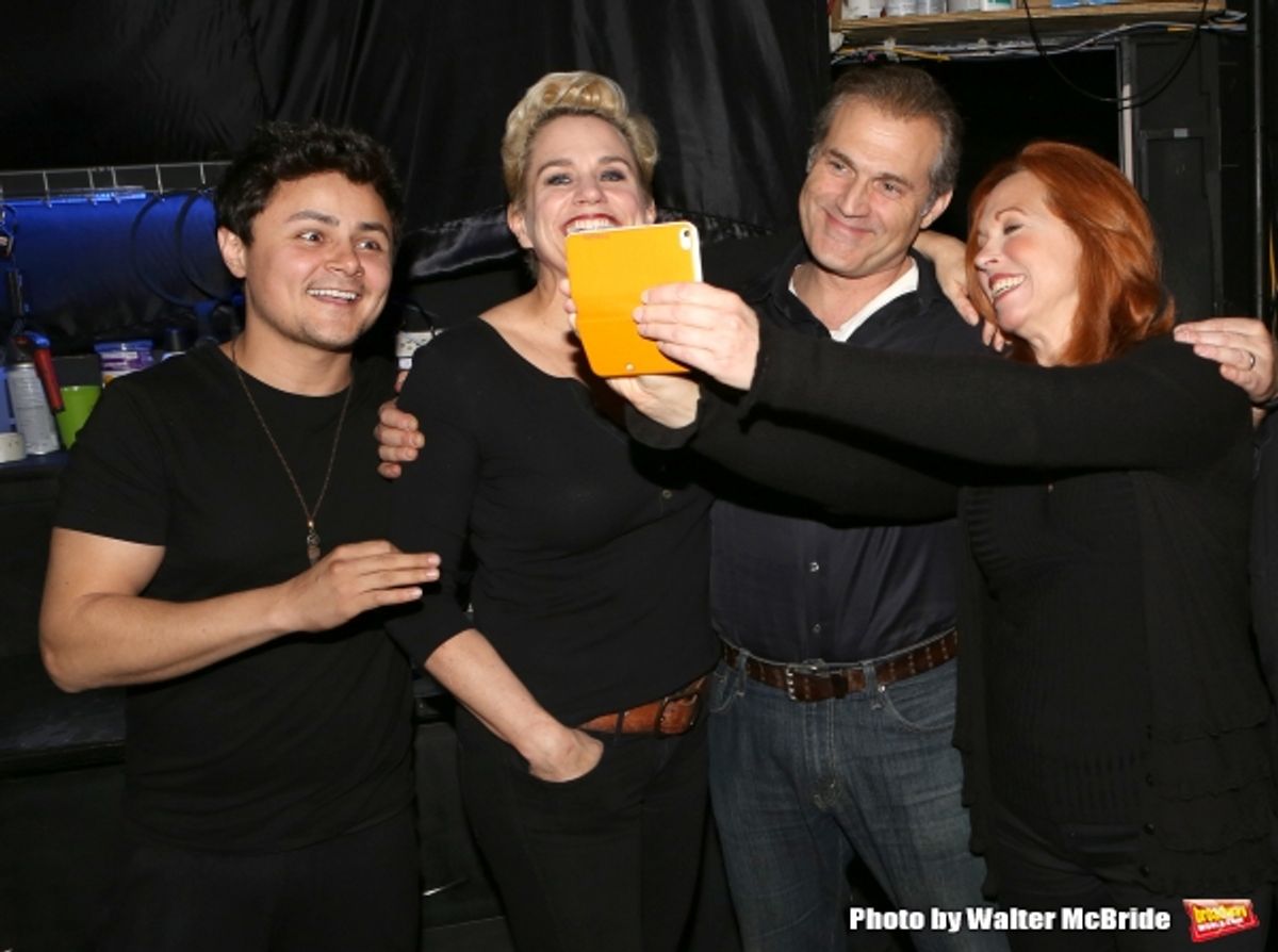 Arturo Ruiz, Cady Huffman, Marc Kudisch and Carolee Carmello  at 