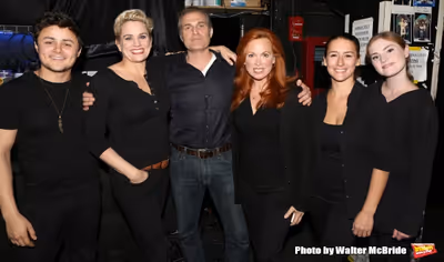 Arturo Ruiz, Cady Huffman, Marc Kudisch, Carolee Carmello, Deborah Rayne and Ella Der Photo