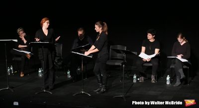 Cady Huffman, Carolee Carmello, Marc Kudisch, Deborah Rayne, Arturo Ruiz and Ella Der Photo