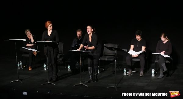Cady Huffman, Carolee Carmello, Marc Kudisch, Deborah Rayne, Arturo Ruiz and Ella Der Photo