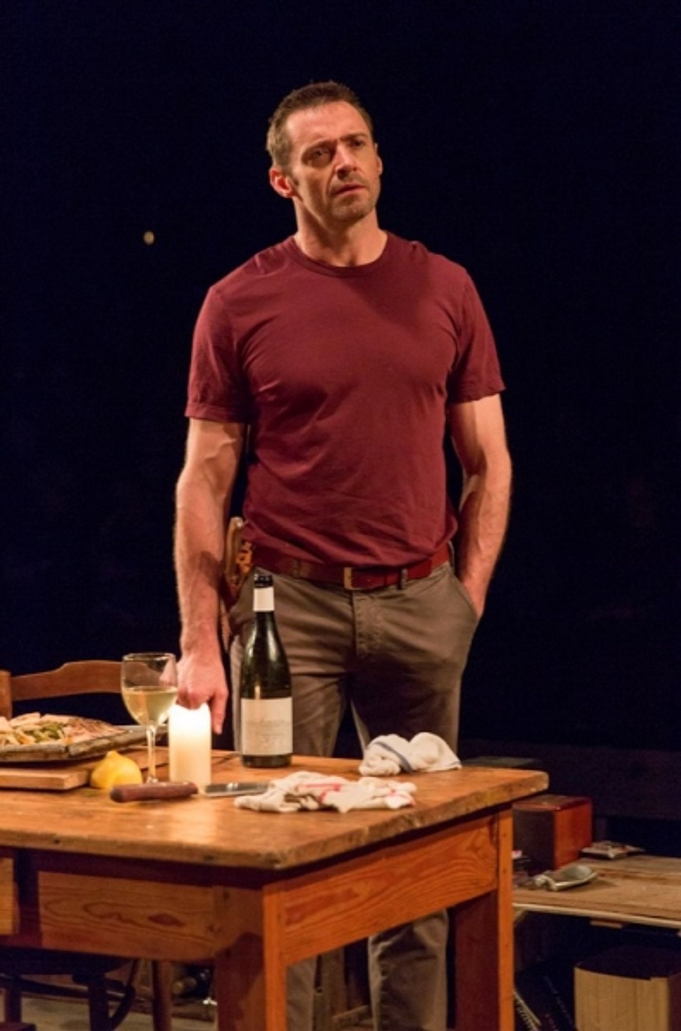 Photo Flash: First Look at Hugh Jackman, Laura Donnelly and Cush Jumbo in THE RIVER on Broadway!  Image