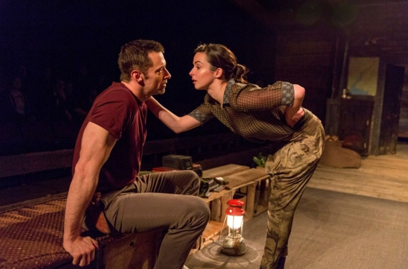 Photo Flash: First Look at Hugh Jackman, Laura Donnelly and Cush Jumbo in THE RIVER on Broadway!  Image