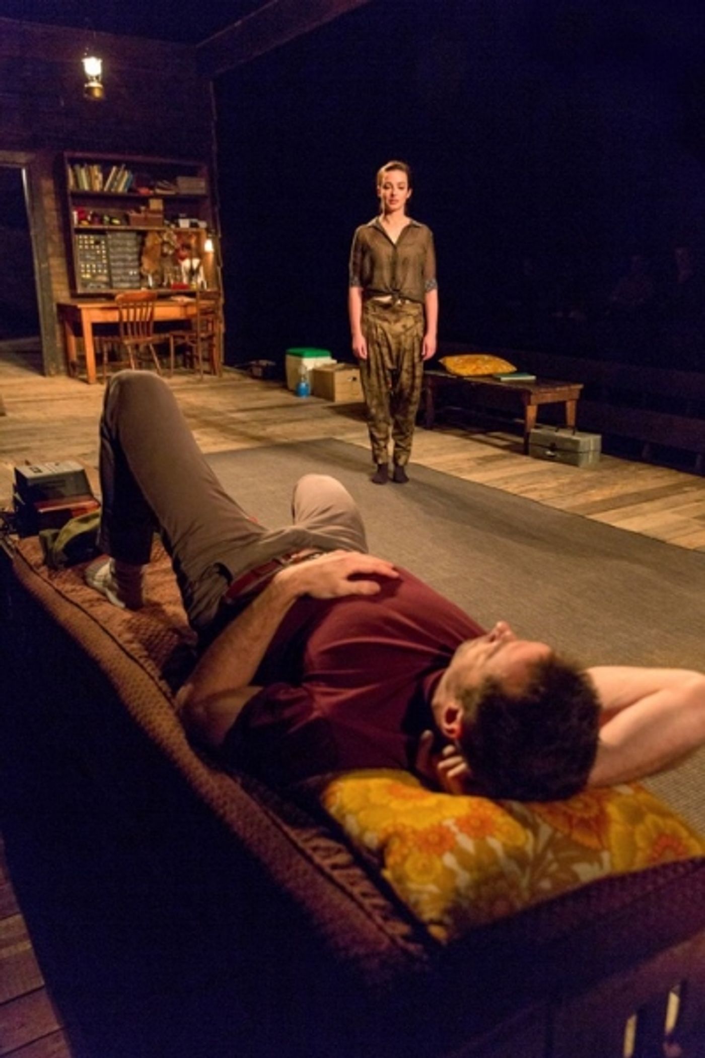 Photo Flash: First Look at Hugh Jackman, Laura Donnelly and Cush Jumbo in THE RIVER on Broadway!  Image