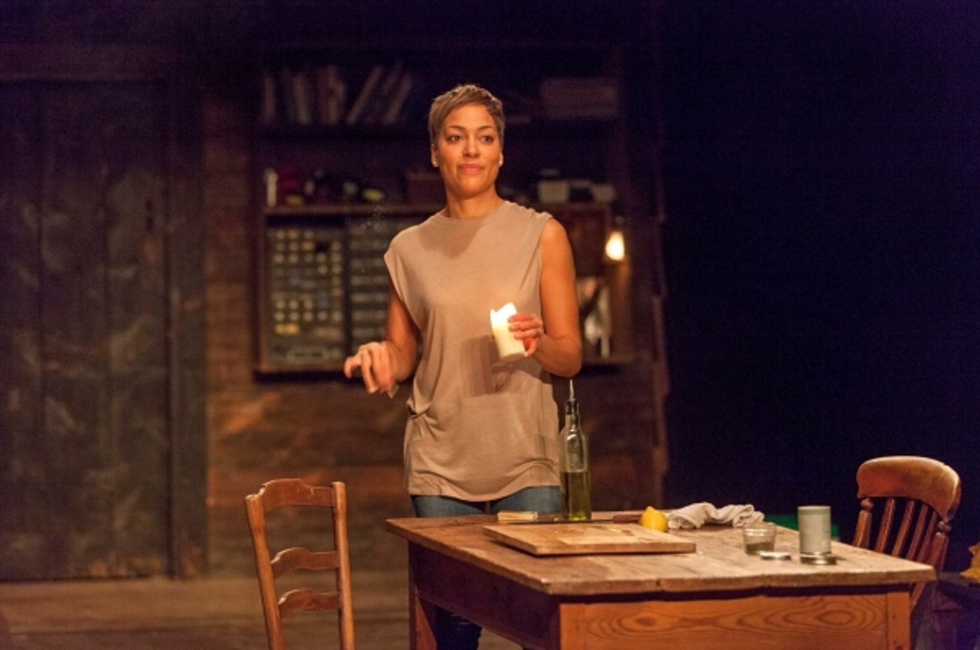 Photo Flash: First Look at Hugh Jackman, Laura Donnelly and Cush Jumbo in THE RIVER on Broadway!  Image