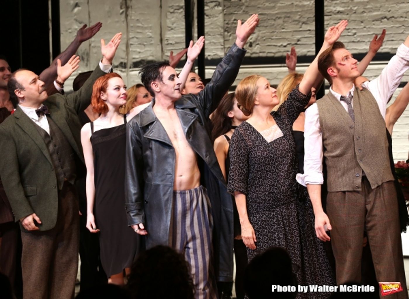 Photo Coverage: Willkommen! A Stunning Emma Stone Debuts in CABARET Image