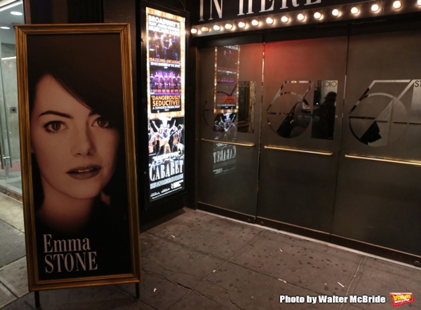 Photo Coverage: Willkommen! A Stunning Emma Stone Debuts in CABARET Image