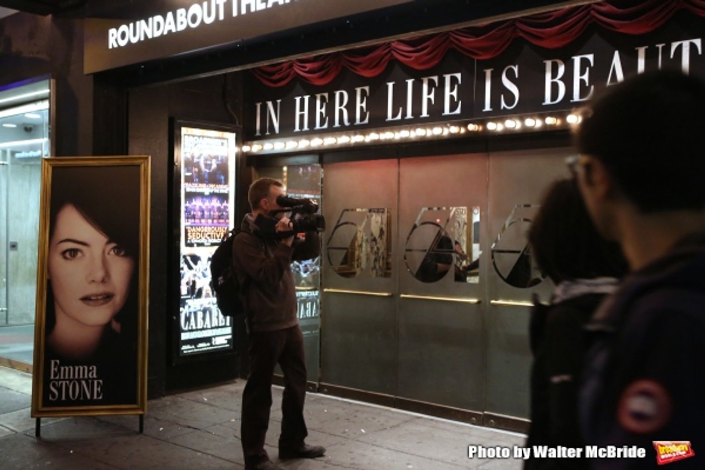 Photo Coverage: Willkommen! A Stunning Emma Stone Debuts in CABARET Image