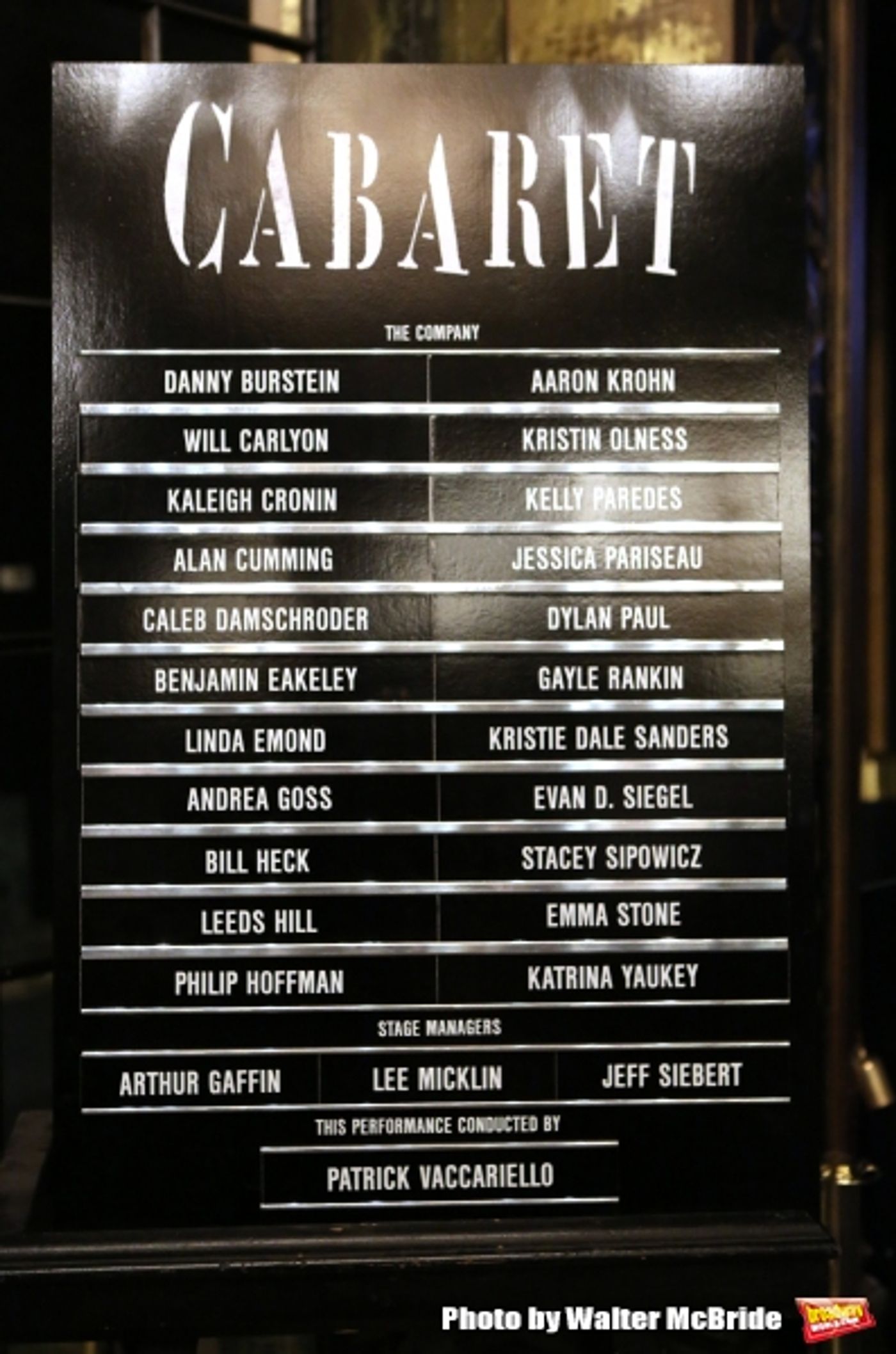 Photo Coverage: Willkommen! A Stunning Emma Stone Debuts in CABARET Image