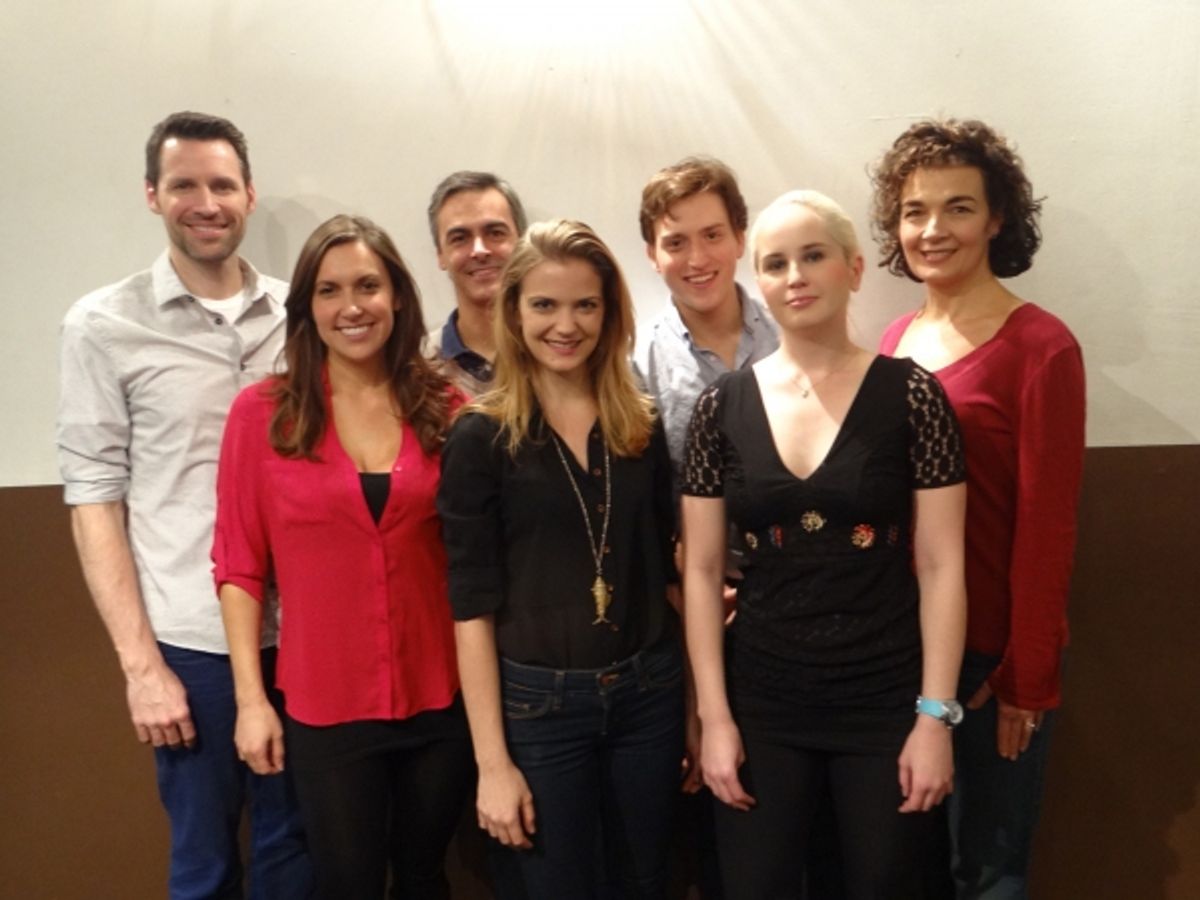 (Back) Patrick Oliver Jones, Pedro Carmo, Ethan Saks, and Katrina Ferguson; (front) Aubrey Saverino, Becca Ballenger and Anna Bamberger at 