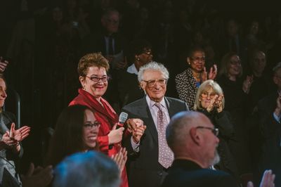 Artistic Director Molly Smith and Sheldon Harnick Photo