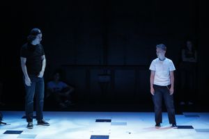 James Scully as Dylan Klebold and Em Grosland as Eric Harris Photo