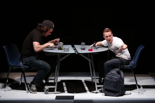 James Scully as Dylan Klebold and Em Grosland as Eric Harris Photo