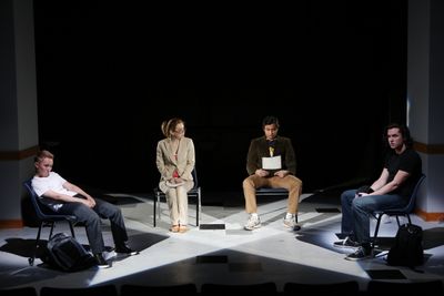 Em Grosland as Eric Harris, Blair Baker,  Jonathan Iglesias and James Scully as Dylan Photo