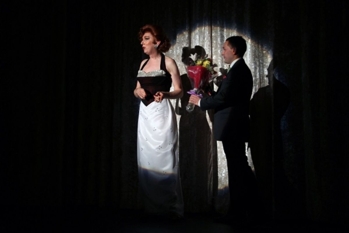 Lypsinka with producer Joseph A. Berger at 