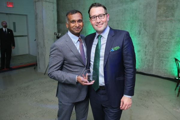 Namal Nawana, CEO of Alere and Martin Edlund, CEO of Malaria No More Photo