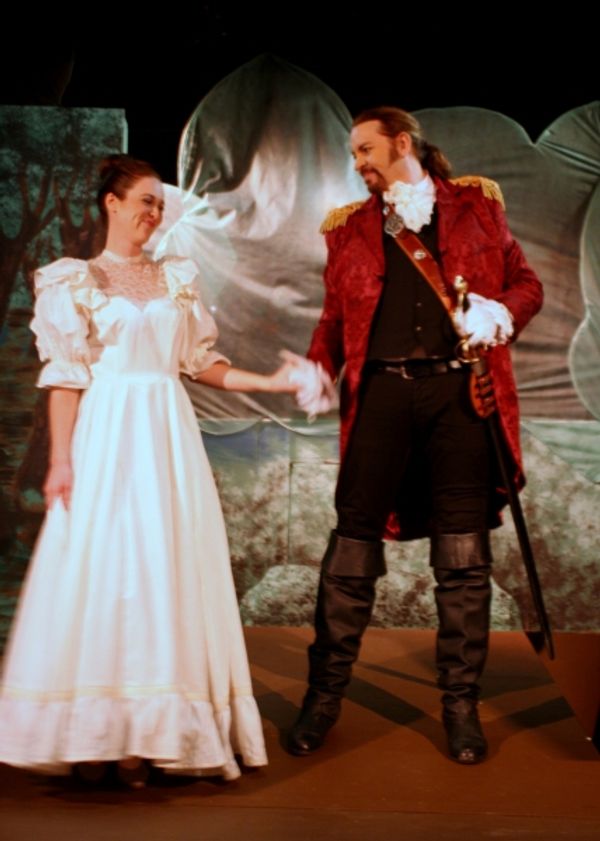 Cinderella and her Prince. (from left: Heather Barnett, Jon Sparks) Photo