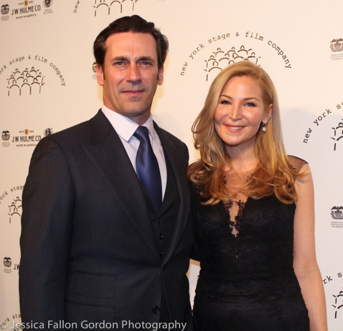 Jon Hamm and Jennifer Westfeldt at 