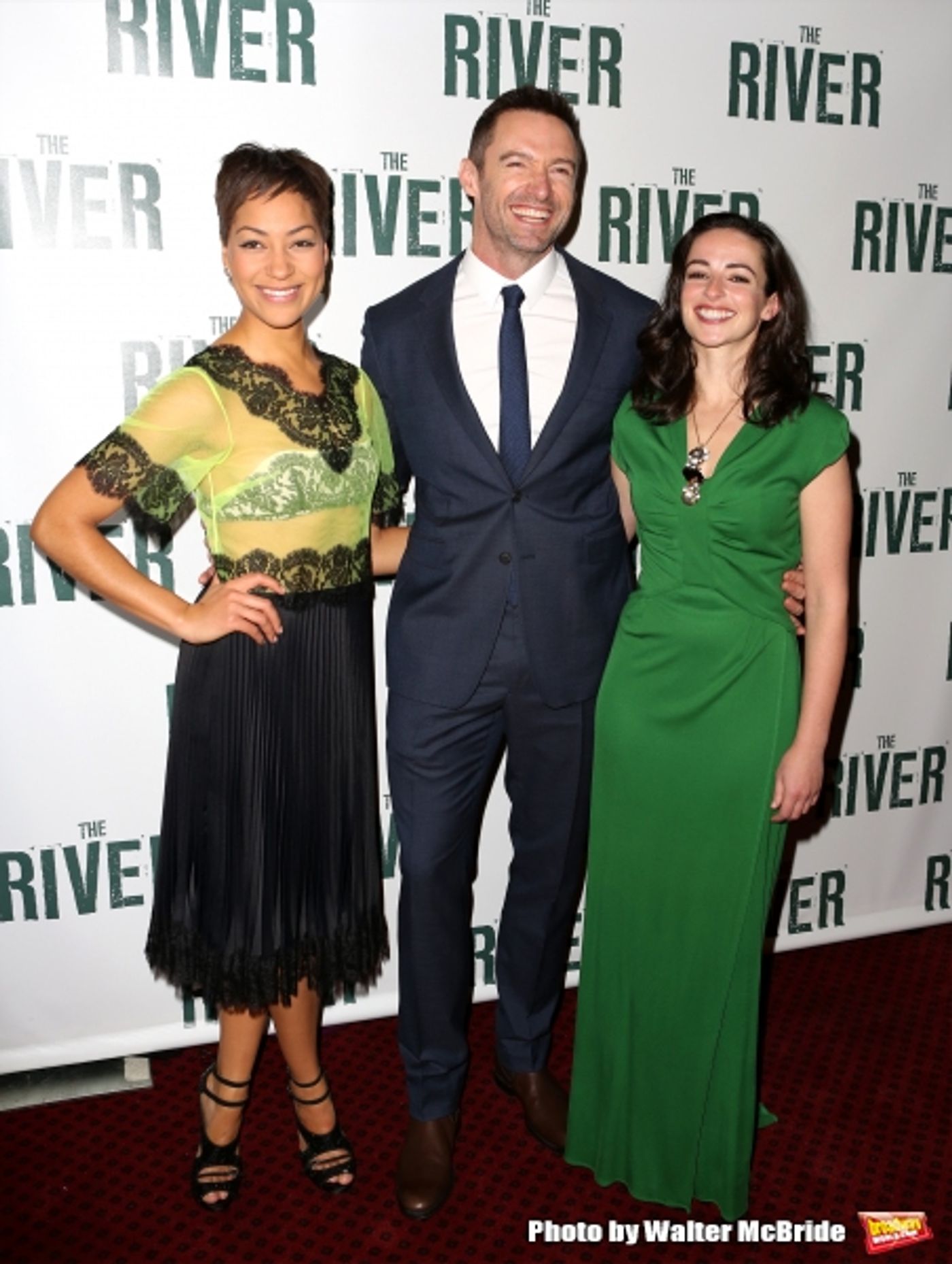 Photo Coverage: Hugh Jackman, Laura Donnelly and Cush Jumbo Celebrate Opening Night of THE RIVER!  Image
