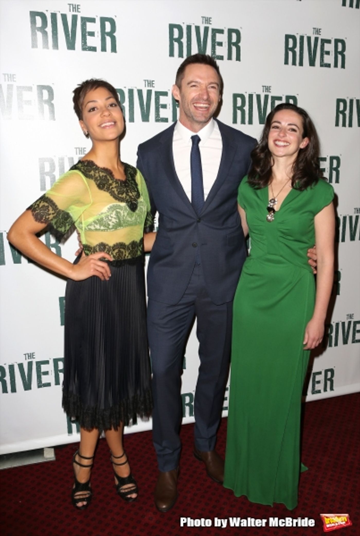 Photo Coverage: Hugh Jackman, Laura Donnelly and Cush Jumbo Celebrate Opening Night of THE RIVER!  Image