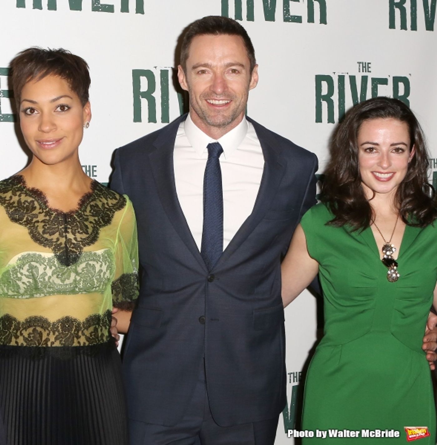 Photo Coverage: Hugh Jackman, Laura Donnelly and Cush Jumbo Celebrate Opening Night of THE RIVER!  Image