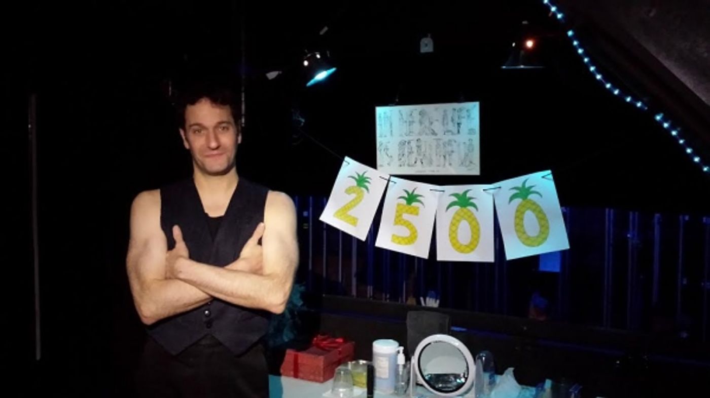 Photo Flash: Dan Mendeloff Celebrates 2,500th Show as Stage Right Props Person at CABARET!  Image