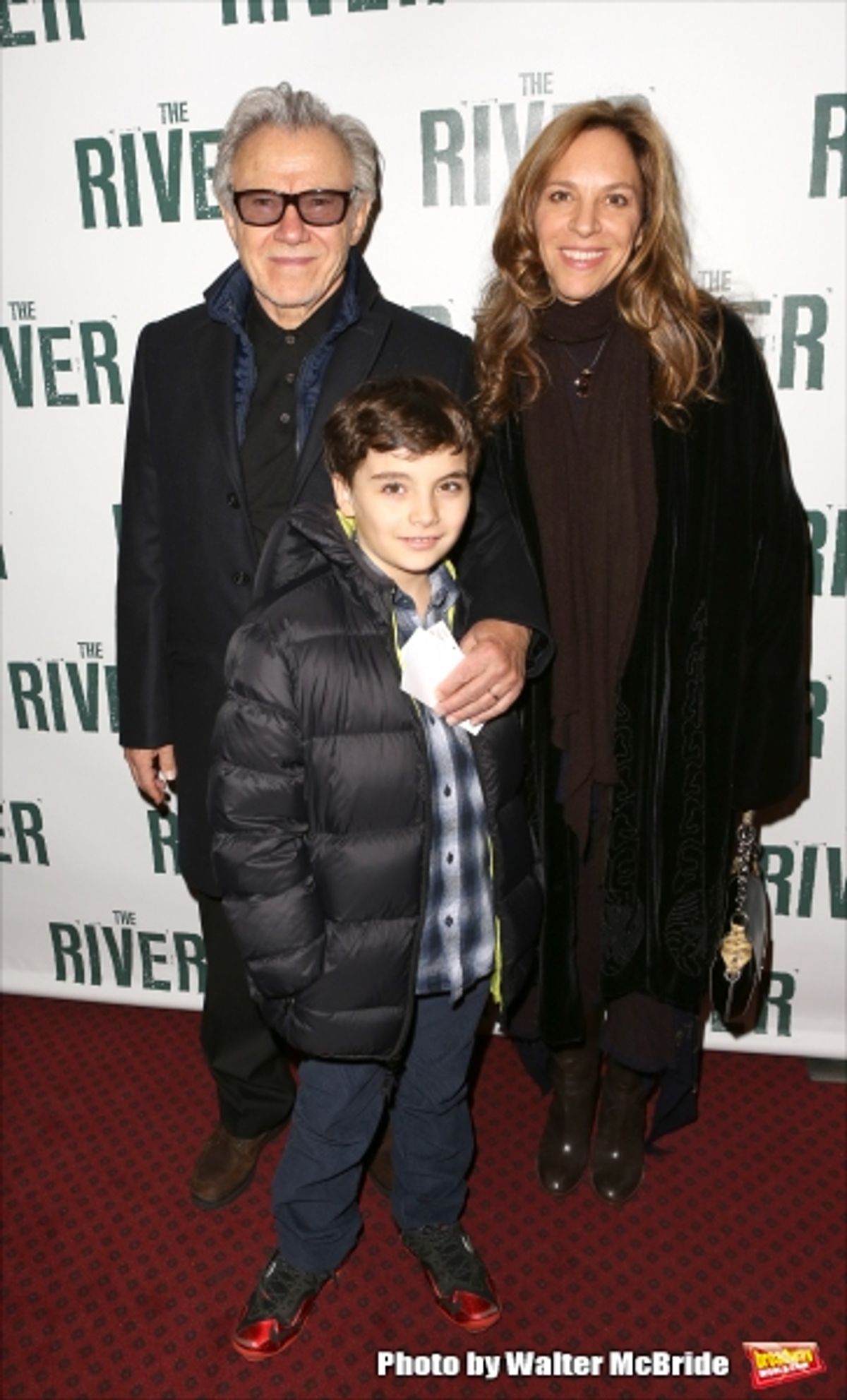 Harvey Keitel, son Roman Keitel and Daphne Kastner  at 