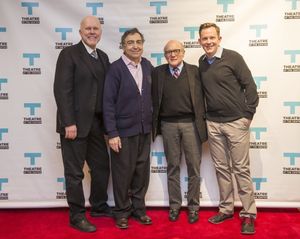 Duane Poole (far left) and Larry Grossman (second from right) with director William Pullinsi (second from left) and actor Geoff Rice @ BroadwayWorld Duane Poole (far left) and Larry Grossman (second from right) with director William P Photo