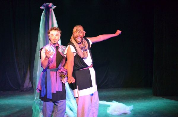 Ian Blackwell Rogers as Oberon and Anderson Wells as Puck Photo