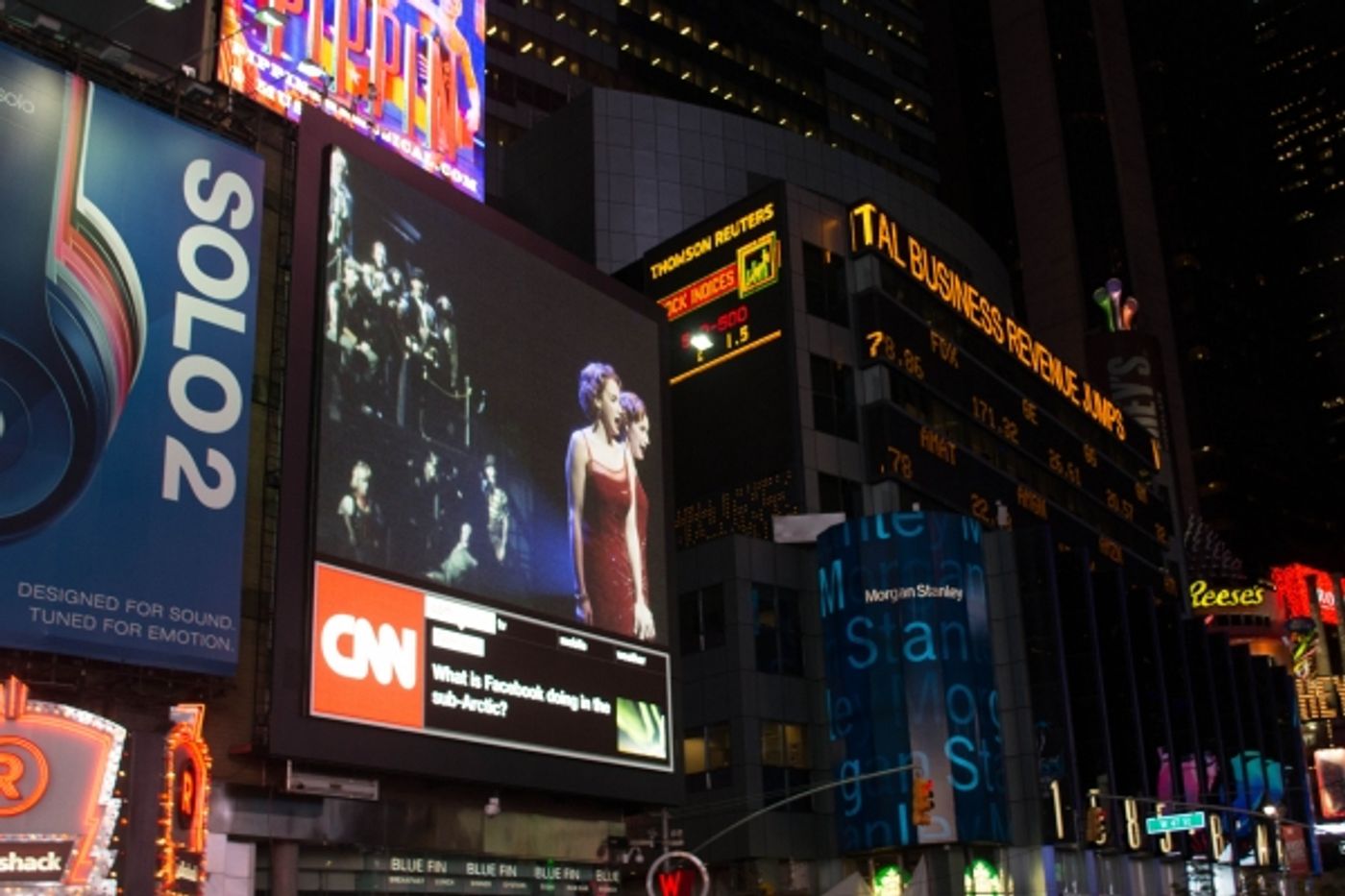 Photo Flash: SIDE SHOW Broadcasts Opening Night Act I Finale in Times Square!  Image