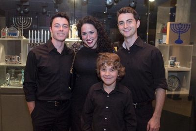 Connor Crank, Elyssa Mactas, Jacob Samuels and Matt Alea (front) Photo