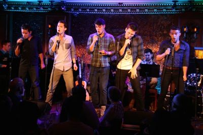 Robert Hager, Chris Dwan, Austin Colby, Josh Tolle, and Mack Shirilla sing *NSync''s  Photo