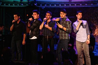 Robert Hager, Chris Dwan, Austin Colby, Josh Tolle, and Mack Shirilla sing *NSync''s  Photo