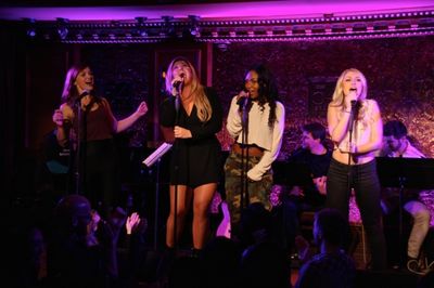 Jen Noble, Isabelle, Tashiana Washington, and Aashley Morgan sing ''Lady Marmalade.'' Photo