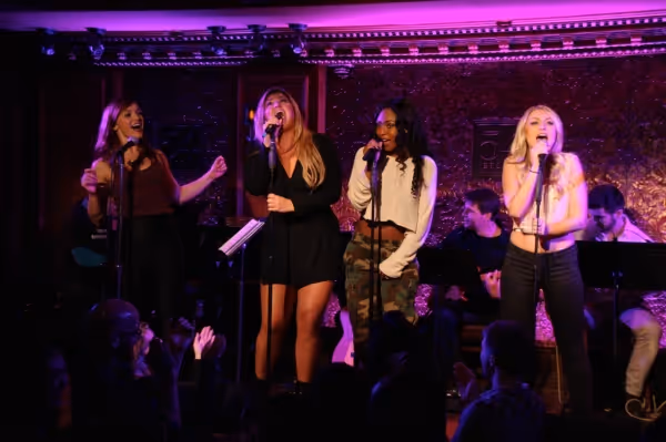 Jen Noble, Isabelle, Tashiana Washington, and Aashley Morgan sing ''Lady Marmalade.'' Photo
