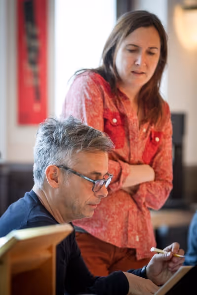 Director Joe Mantello and playwright Lisa DÃ¢â‚¬â„¢Amour  Photo