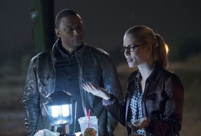 David Ramsey and Emily Bett Rickards Photo
