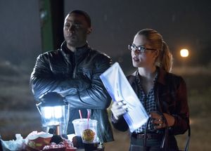 David Ramsey and Emily Bett Rickards Photo