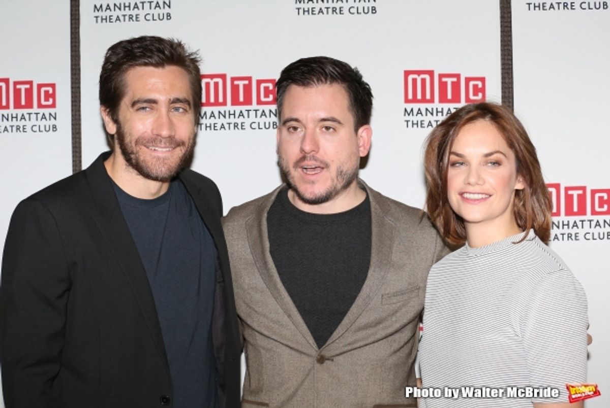 Jake Gyllenhaal director Michael Longhurst and Ruth Wilson  at 