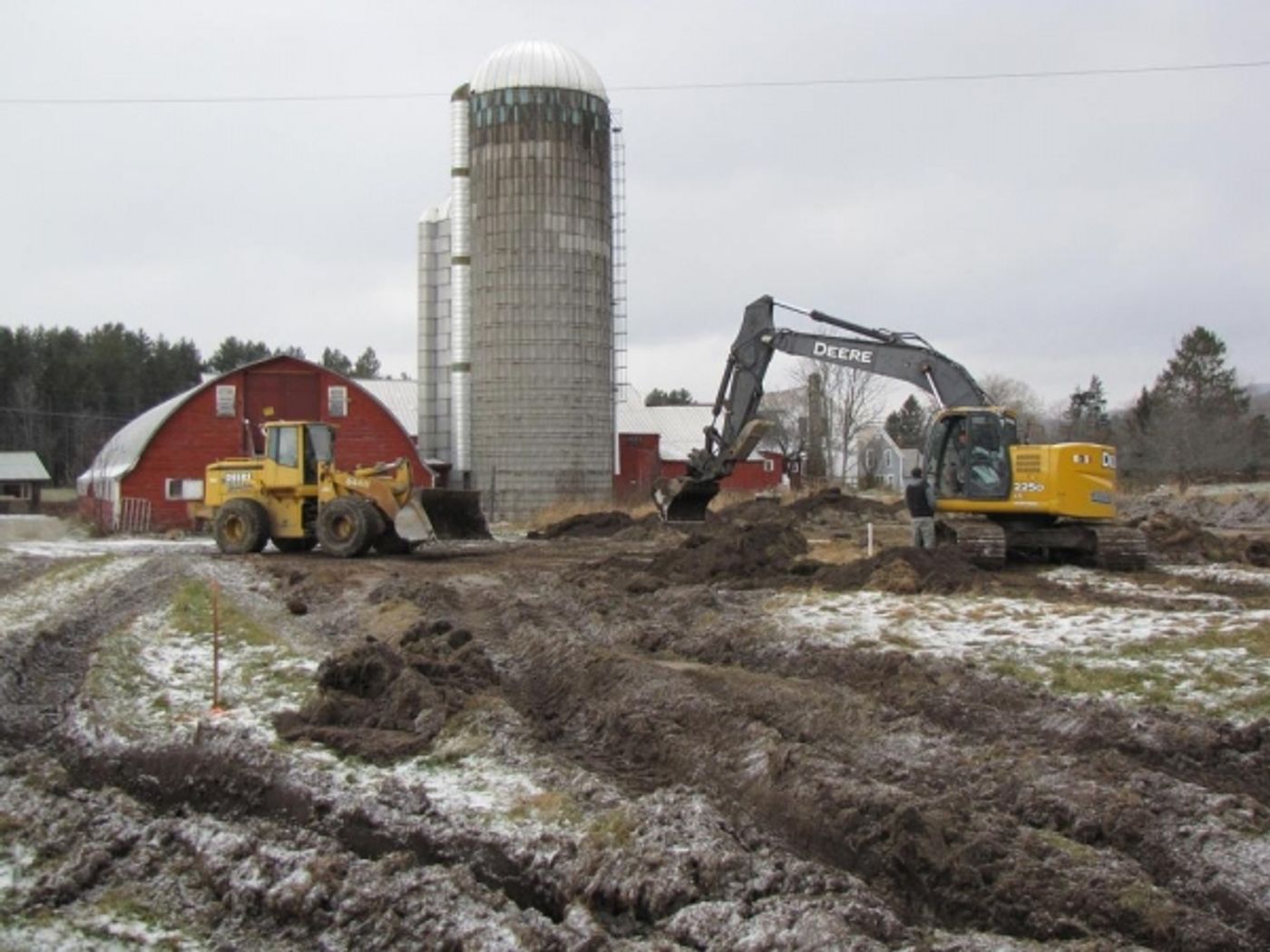 Photo Flash: The Latest Dirt from Weston Playhouse - Construction Begins at Walker Farmstead  Image