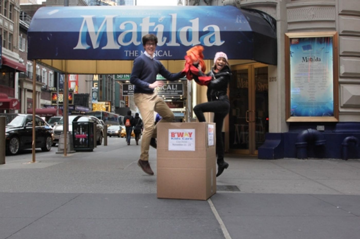 Photo Flash: MATILDA Stars Help Launch Coat Drive with Broadway Kids Care Image