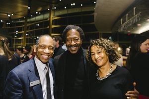 Director of Artistic Programming Robert Barry Fleming, book writer Clarke Peters and  Photo