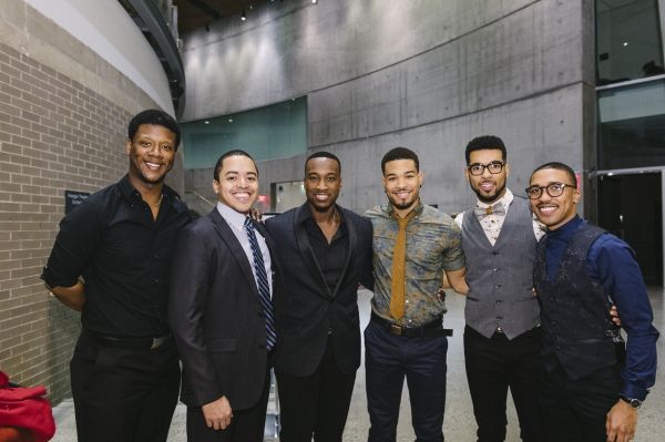 Cast members Kevin McAllister, Jobari Parker-Namdar, Sheldon Henry, Paris Nix, Travis Photo